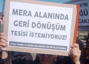 Mera alanına hafriyat dökülmesine tepki