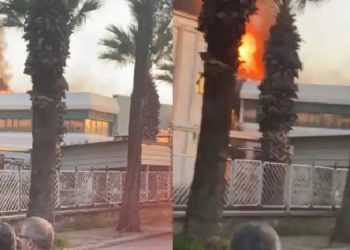 Sanayi bölgesinde çıkan yangında 8 işçi ağır yaralandı