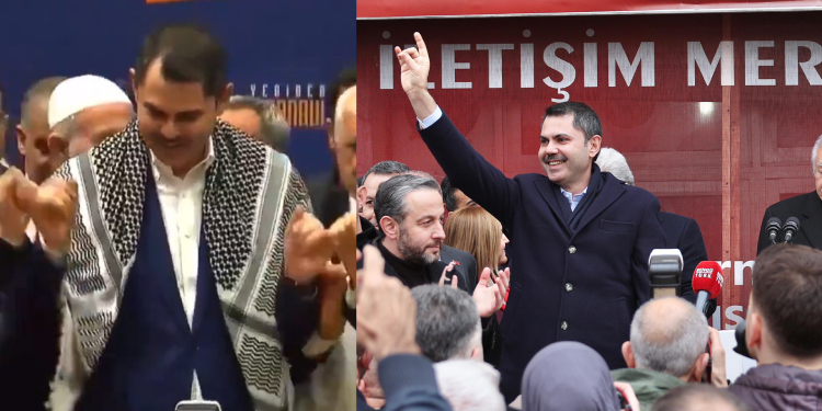 Önce Kürtçe selam sonra bozkurt işareti Önce Kürtçe selam sonra bozkurt işareti