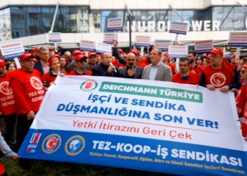 Tez-Koop-İş Sendikası’ndan Deıchmann önünde eylem