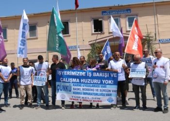 Zabıtalar mobbingi protesto etti