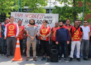 İşçiler hak gaspına karşı eylem başlattı