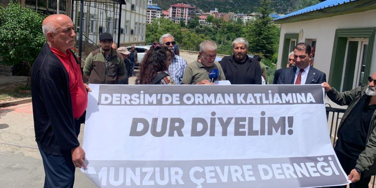 Dêrsim’deki ağaç kıyımına tepki