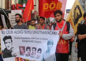 Gençlik örgütlerinden Dörtler, Karer ve Kaypakkaya için yürüyüş