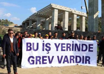 Maaşları verilmeyen işçilerin eylemi 9’uncu gününde