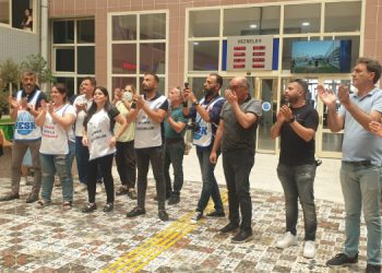 Belediye çalışanları “düşük tazminata” karşı eylemde