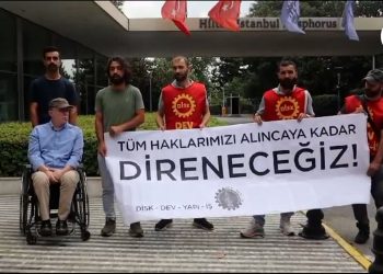 Dev Yapı-İş’ten üyelerinin hakları için eylem