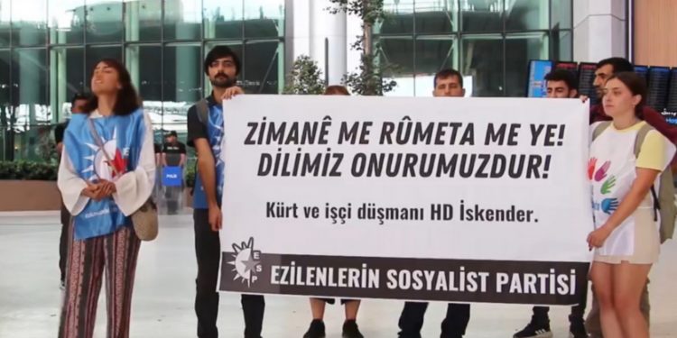 ESP’den Kürtçeyi yasaklayan HD İskender protestosu