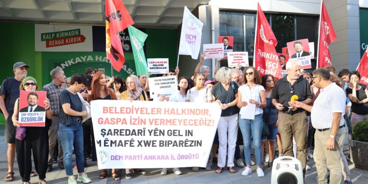 Kayyıma karşı eylemde Meclis’teki saldırı kınandı Kayyıma karşı eylemde Meclis’teki saldırı kınandı