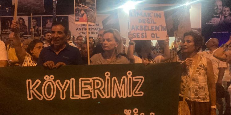 İkizköylüler Limak’ı protesto etti