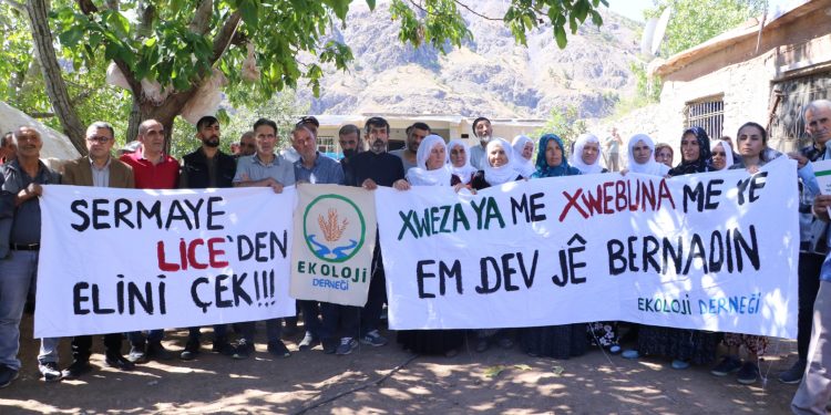 Licê’de maden protestosu: Geçit vermeyeceğiz Licê’de maden protestosu: Geçit vermeyeceğiz