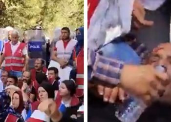 Polisten eylemdeki işçilere tehdit: Çocuklarınız iş bulamaz