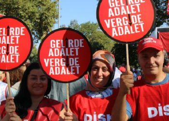 Saraçhane’de işçi buluşması: Vergide adalet istiyoruz