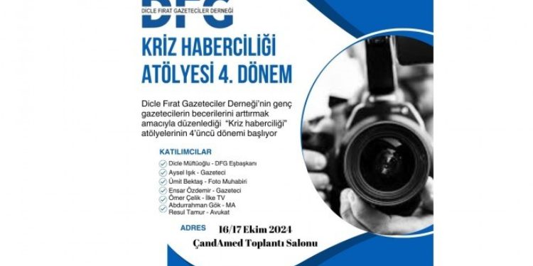 DFG’nin “kriz haberciliği” atölyelerinin 4’üncüsü başlıyor