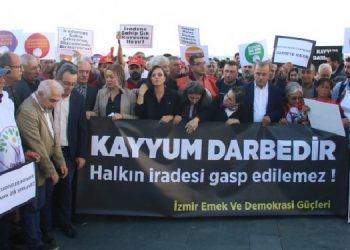 İzmir sokaklarında kayyım tepkisi: Kabul etmiyoruz