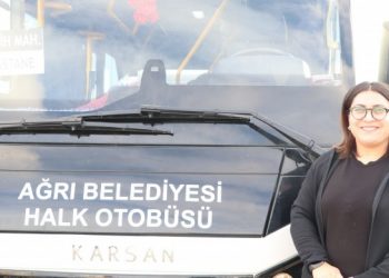 Ağrı’nın ilk ve tek kadın otobüs şoförü