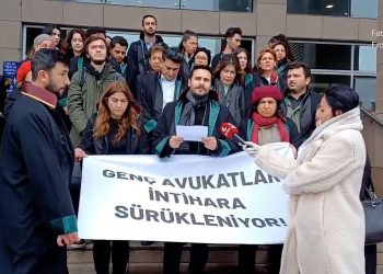 Avukat intiharları protesto edildi