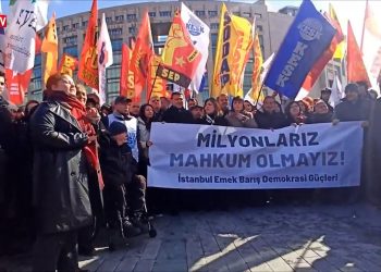 Çağlayan’da gözaltı protestosu