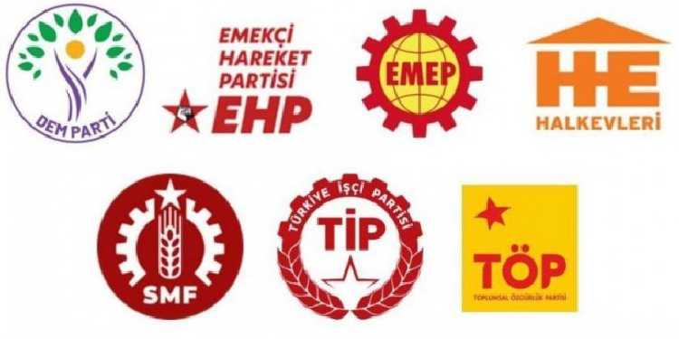 Sosyalist parti ve oluşumlardan ortak tepki: Demokratik Türkiye için mücadele çağrısı Sosyalist parti ve oluşumlardan ortak tepki: Demokratik Türkiye için mücadele çağrısı