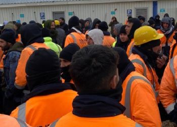 Viranşehir’de GES işçileri iş bıraktı