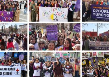 Kadınlar özgürlük talebiyle alanları doldurdu