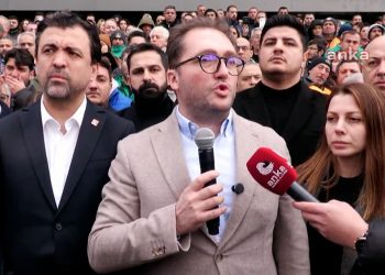 Şişli Belediyesi önünde gözaltı protestosu