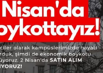 Üniversitelilerden ekonomik boykot çağrısı