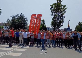 Şişli Belediyesi işçilerinden eylem
