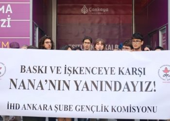 Geri gönderme merkezinde tutulan Nanaxanim Babazade için eylem