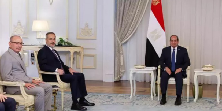 Fidan ile Sisi görüştü Fidan ile Sisi görüştü