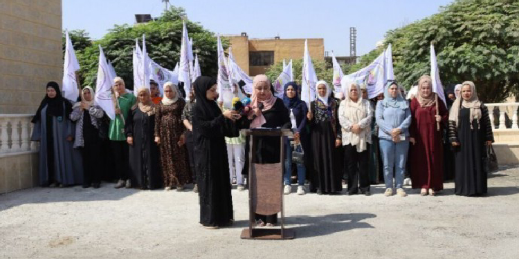 Rakka’da ‘Kadınların örgütlenmesiyle toplum birleşir’ kampanyası Rakka’da ‘Kadınların örgütlenmesiyle toplum birleşir’ kampanyası