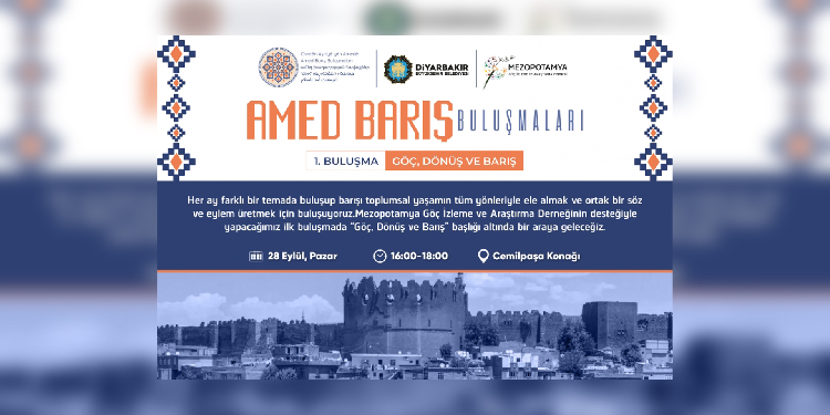 Amed Belediyesi ‘Barış Buluşmaları’ düzenleyecek Amed Belediyesi ‘Barış Buluşmaları’ düzenleyecek