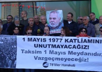 Kazancı Yokuşu’nda 1977 1 Mayıs’ı anması
