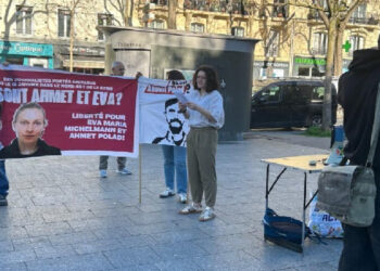 Eva Maria Michelman ve Ehmed Polat için Paris’te eylem