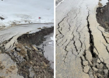 Colemêrg’te yol çöktü: Köylere ulaşım sağlanamıyor