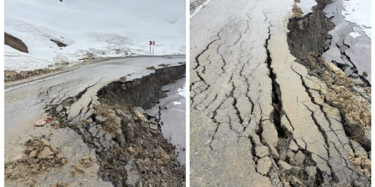 Colemêrg’te yol çöktü: Köylere ulaşım sağlanamıyor Colemêrg’te yol çöktü: Köylere ulaşım sağlanamıyor