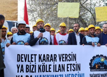 Maden işçileri bakanlık önünde açlık grevi kararı aldı