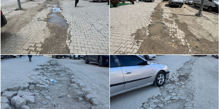 Gever’de bozulan kaldırımlar 2 yıldır onarılmıyor Gever’de bozulan kaldırımlar 2 yıldır onarılmıyor