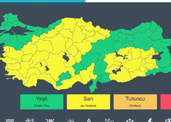 45 kent için ‘sarı kod’ uyarısı yapıldı 45 kent için ‘sarı kod’ uyarısı yapıldı