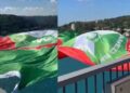 İstanbul Boğazı’nda Amedspor bayrağı