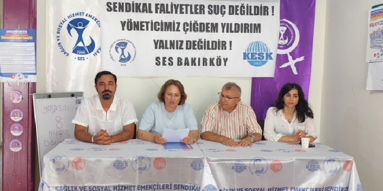 Çiğdem Yıldırım’ın tutuklanmasına tepki: Sendikal faaliyet suç sayılıyor Çiğdem Yıldırım’ın tutuklanmasına tepki: Sendikal faaliyet suç sayılıyor