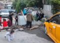 Kayyıma tepki: Mahalleli bozuk yollar için eylemde Kayyıma tepki: Mahalleli bozuk yollar için eylemde