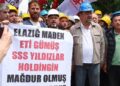 Maden işçileri Yıldızlar Holding önünde eyleme başladı
