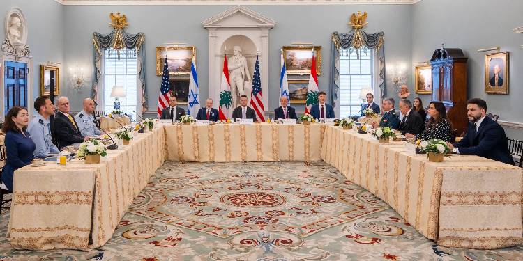 Lübnan ve İsrail heyetleri, Washington’da dördüncü kez toplandı Lübnan ve İsrail heyetleri, Washington’da dördüncü kez toplandı