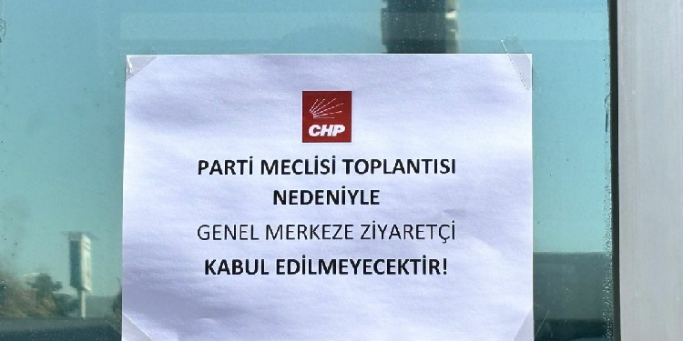 CHP Genel Merkezi’ne ziyaretçi yasağı CHP Genel Merkezi’ne ziyaretçi yasağı