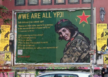 Almanya’da YPJ afişine polisten sansür