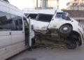 Trafik kazasında 5 kadın işçi yaralandı