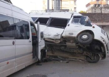 Trafik kazasında 5 kadın işçi yaralandı