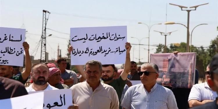 Yerinden edilen Serêkaniyêliler güvenli geri dönüş talep etti Yerinden edilen Serêkaniyêliler güvenli geri dönüş talep etti