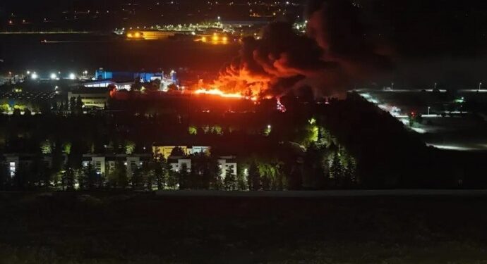 TUSAŞ’ın Eskişehir yerleşkesinde yangın TUSAŞ’ın Eskişehir yerleşkesinde yangın